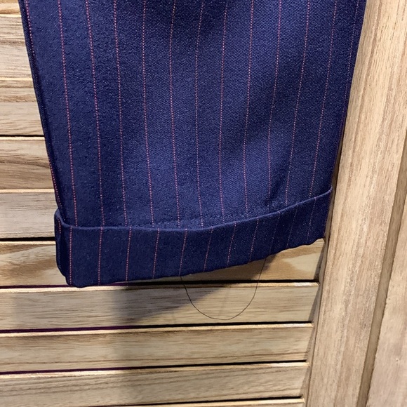 Forever 21 Blue Red Stripe Pants L - Picture 2 of 9